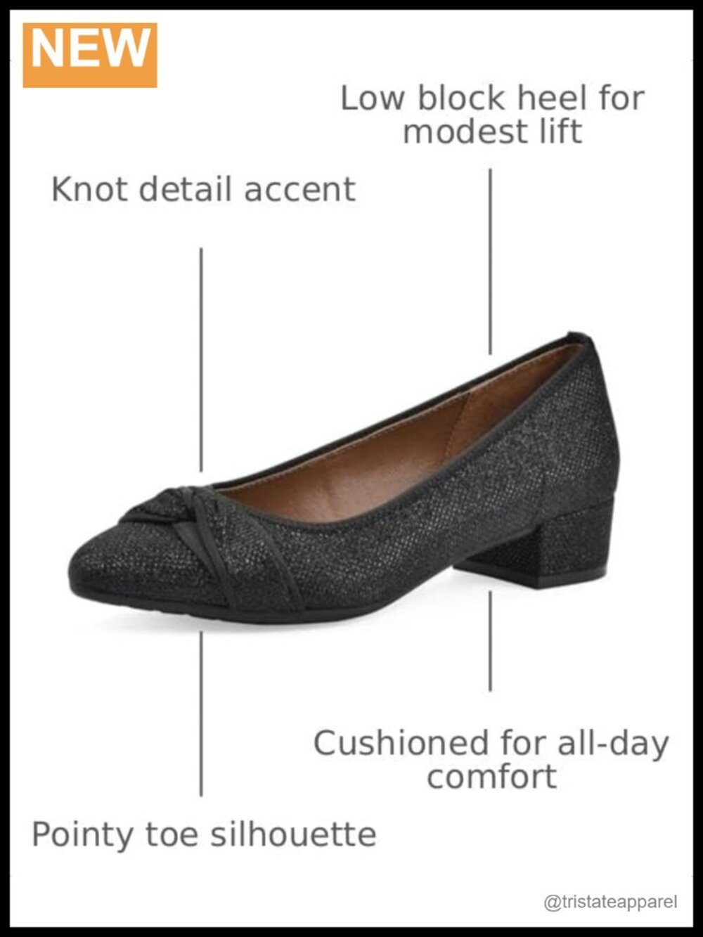 Women's Dressy Crisscross Block Heel Pointed Toe Pump